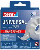 Dvipusė lipni juosta Tesa Universal, dvipusė, 3 m x 3 cm