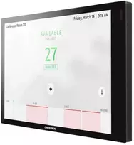 Crestron 7 colių jutiklinis ekranas, skirtas Zoom Rooms® programinei įrangai, Juodas Smooth, apima vieną TSW-770-LB-B-S šviesos juostą ir vieną TSW-770/1070-MSMK-ANG-B-S kelių paviršių tvirtinimo rinkinį