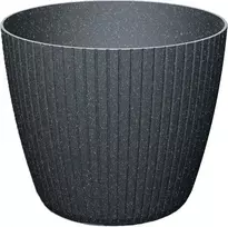 Prosperplast LAMIA APVALUS ECO* MEDINIS VAZONAS - ANTRACITO SPALVOS 12,8 L