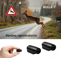 BULLE-T Ultragarsiniai švilpukai automobiliui. Laukinių gyvūnų baidymo signalizatoriai