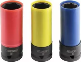 Facom ILGŲ 1/2 '' ANTGALIŲ RINKINYS ALIUMINIO RATLANKIAMS, 3 DALYS, (1 RINKINYS)