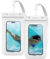Spigen „Aqua Shield“ vandeniui atsparus dėklas A601, 2 vnt. pakuotė, baltas