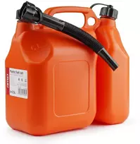 Plastikinis dviejų skyrių kuro kanistras 6 L + 2,5 L AMIO-03208