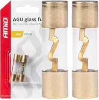 Agu stikliniai saugikliai, 2 vnt., 60A, amio-03487