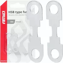 Plokščia juostinė saugiklis 2 vnt. hsb 42mm 60a amio-03500