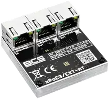 Šakotuvas POE komutatorius BCS POWER BCS-xPoE3/EXT-AT