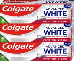 Colgate Pažangi baltoji kepimo soda ir vulkaninių pelenų trio balinanti dantų pasta 3 x 75 ml