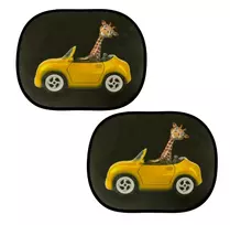 Automobilio lango apsauga nuo saulės Žirafa, 2 vnt.