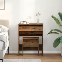 Kosmetinis staliukas su stalčių Senovinis medis 60 x 40 x 75 cm