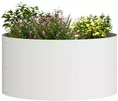 Vazonų žiedas Balta 40 x 40 x 20 cm Šaltai valcuotas plienas