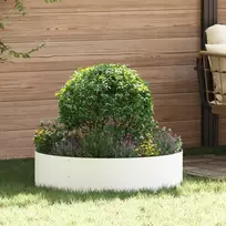 Vazonų žiedas Balta 80 x 80 x 20 cm Šaltai valcuotas plienas