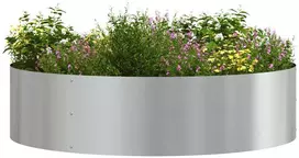 Vazonų žiedas Sidabro 80 x 80 x 20 cm Cinkuota plienas