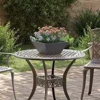 Sodo vazonas Juoda 35 x 35 x 15 cm Šaltai valcuotas plienas