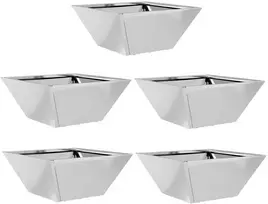 Sodo vazonas 5 pcs Sidabro 35 x 35 x 15 cm Cinkuota plienas