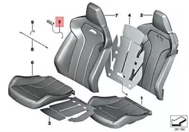BMW M PRIEKINIŲ SĖDYNIŲ ATLOŠO EMBLEMA 52109503045 ORIGINALI