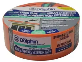 Oranžinė plastikinė juosta armuota dažymo ir tinkavimo DOLPHIN 48 mm x 20 m.