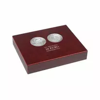 Dėžutė proginėms Vokietijos 20 eurų monetoms Volterra Quattro de Luxe
