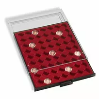 MB Monetų stalčiai kapsulėms (86 x 54 mm. (9-iems Aukso luitams, juodo pagrindo))