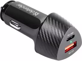 Įkroviklis Defender Įkroviklis samochodowa UCA-92 USBx1 USB-Cx1 QC, PD power delivery