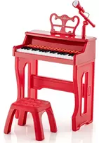 Promotions Vaikiškos pianino klaviatūros, 37 klavišai, 40.1x22.6x49 cm, raudona