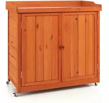 Promotions Lauko saugojimo spintelė, 99.1x48.3x99.1 cm, natūrali