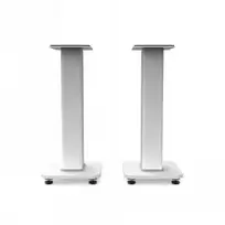 KANTO AUDIO 22" TALL FILLABLE SPEAKER STANDS WITH ISOLATION FEET - Baltas (PAIR)