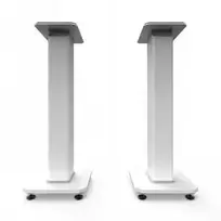 KANTO AUDIO 26" TALL FILLABLE SPEAKER STANDS WITH ISOLATION FEET - Baltas (PAIR)