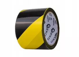 Geko Geltonai juoda įspėjamoji juosta 100 m x 70 mm (80 vnt.)