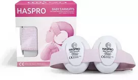 Haspro apsauginės ausinės kūdikiams rožinės BE05G BE05G