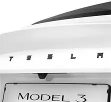 Spigen Tesla galinės emblemos (logotipo) pilnas dangtelis, juodas - Tesla Model 3 2024