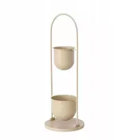 Boltze CAMILIO metalinis gėlių stovas, smėlio spalvos, aukštis 75 cm