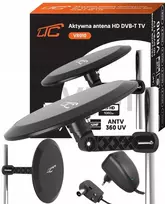 LTC Aktyvi išorinė antžeminės televizijos antena, daugiakryptė, 360 DVB-T 4K LTE MUX-8