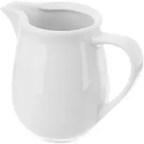 MONA baltas porcelianinis pieno ąsotis 80 ml