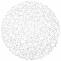 Apvalus stalo įrankių lėkštės kilimėlis / popierinis virtuvės kilimėlis baltas 35 cm