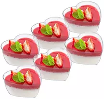 Tiramisu panna cotta desertiniai puodeliai / mini konteinerių rinkinys 6 vnt. 120 ml