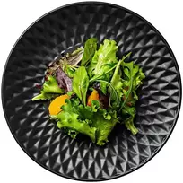 Keramikinė juoda pietų lėkštė, sekli vakarienei, SOHO CLASSIC, 27 cm