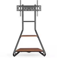 Laikiklis Nedis TV Bodenständer 37 - 75 " | maximal unterstützes Bildschirmgewicht: 40 kg | Bauhaus Design | Einstellbare voreingestellte Höhen | MDF / Stahl |