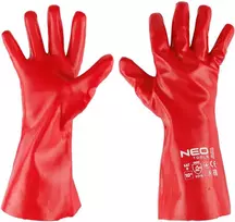 Rękawice PVC dengtos ilgos apsauginės pirštinės, 3121X, 10 dydis