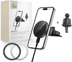 Tech-Protect mm15W-V5 Magnetic MagSafe Car Mount for Air Vent/CD Slot - Juodas