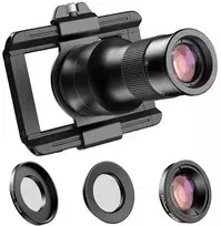 „Apexel TM6 6x 150mm“ teleobjektyvų ir makro objektyvų rinkinys