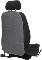 Automobilio sėdynės atlošo apsauga nuo vaikų EVAtech ECO 75x46 cm - pilka / pilki kraštai / pilkos siūlės