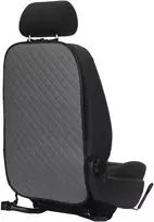 Automobilio sėdynės atlošo apsauga nuo vaikų EVAtech ECO 75x46 cm - pilka / juodi kraštai / pilkos siūlės