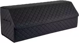Bagažinės daiktadėžė EVAtech ECO XL 30x30x80 cm - juoda / juodi kraštai / juodos siūlės / raudonas vidus
