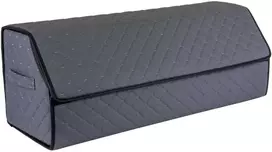 Bagažinės daiktadėžė EVAtech ECO XL 30x30x80 cm - pilka / juodi kraštai / pilkos siūlės / juodas vidus