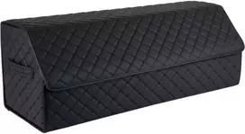 Bagažinės daiktadėžė EVAtech ECO XL 30x30x80 cm - juoda / juodi kraštai / juodos siūlės / juodas vidus