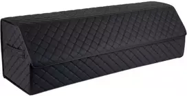 Bagažinės daiktadėžė EVAtech ECO XXL 30x30x100 cm - juoda / juodi kraštai / juodos siūlės / raudonas vidus