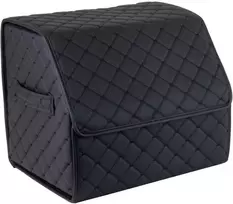 Bagažinės daiktadėžė EVAtech ECO S 30x30x35 cm - juoda / juodi kraštai / juodos siūlės / juodas vidus