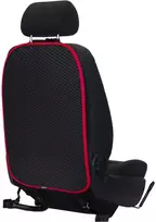 Automobilio sėdynės atlošo apsauga nuo vaikų EVAtech 68x46 cm - juoda / raudoni kraštai