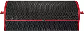 Bagažinės daiktadėžė EVAtech PRO L 32x75x30 cm - juoda / raudoni kraštai