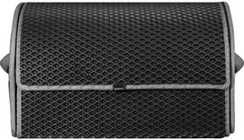 Bagažinės daiktadėžė EVAtech PRO M 32x50x30 cm - juoda / pilki kraštai